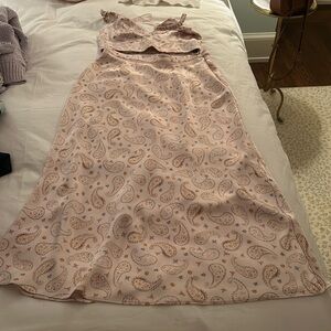 Zara pink paisley set